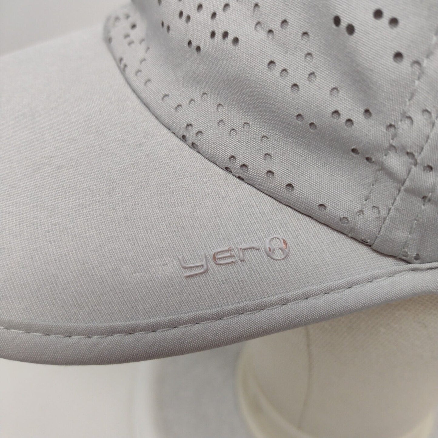 Layer Strapback Hat Gray OSFA Adjustable Laser Cut 6 Panel Solid