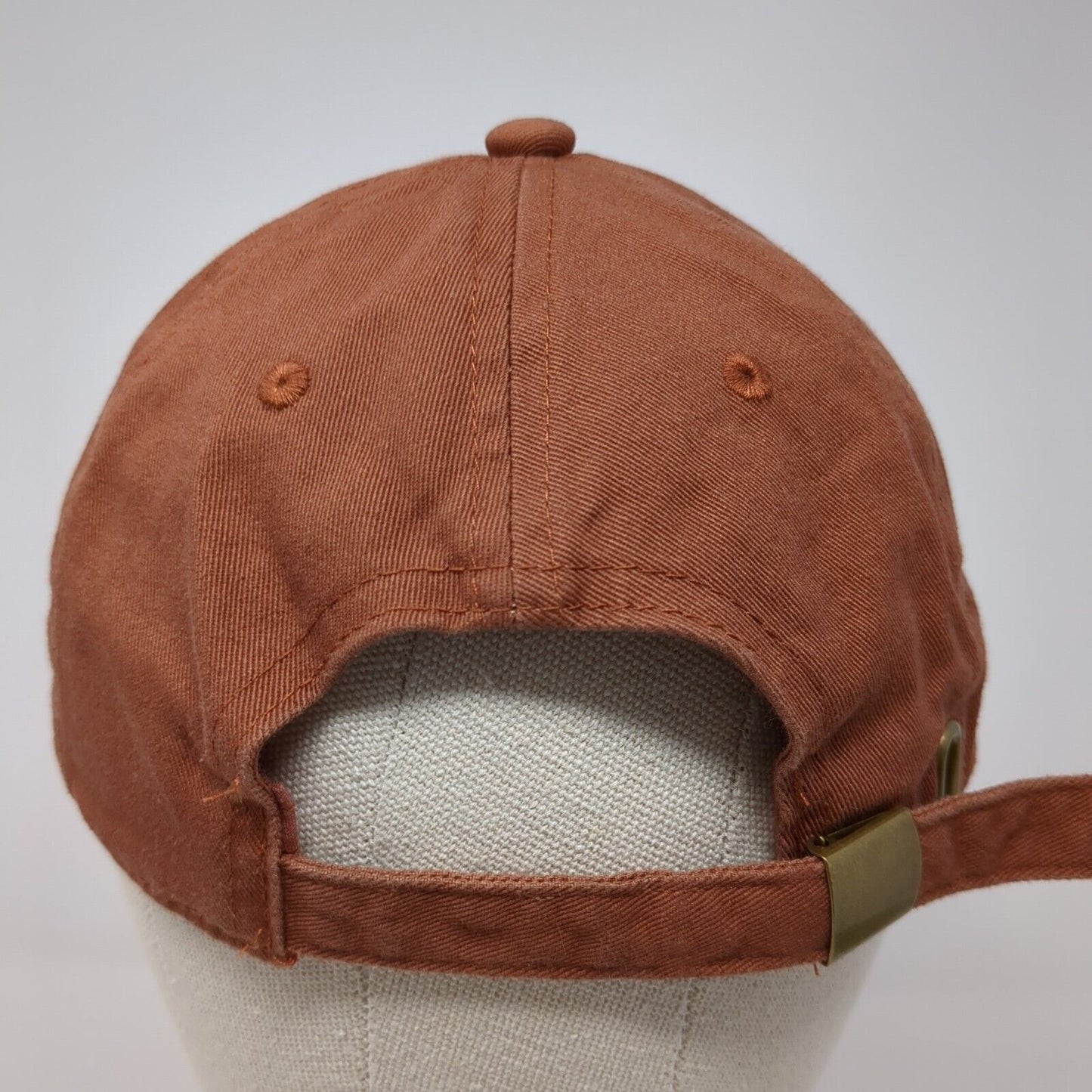 Unbranded Slideback Hat Brown One Size Adjustable Solid Blank 6 Panel