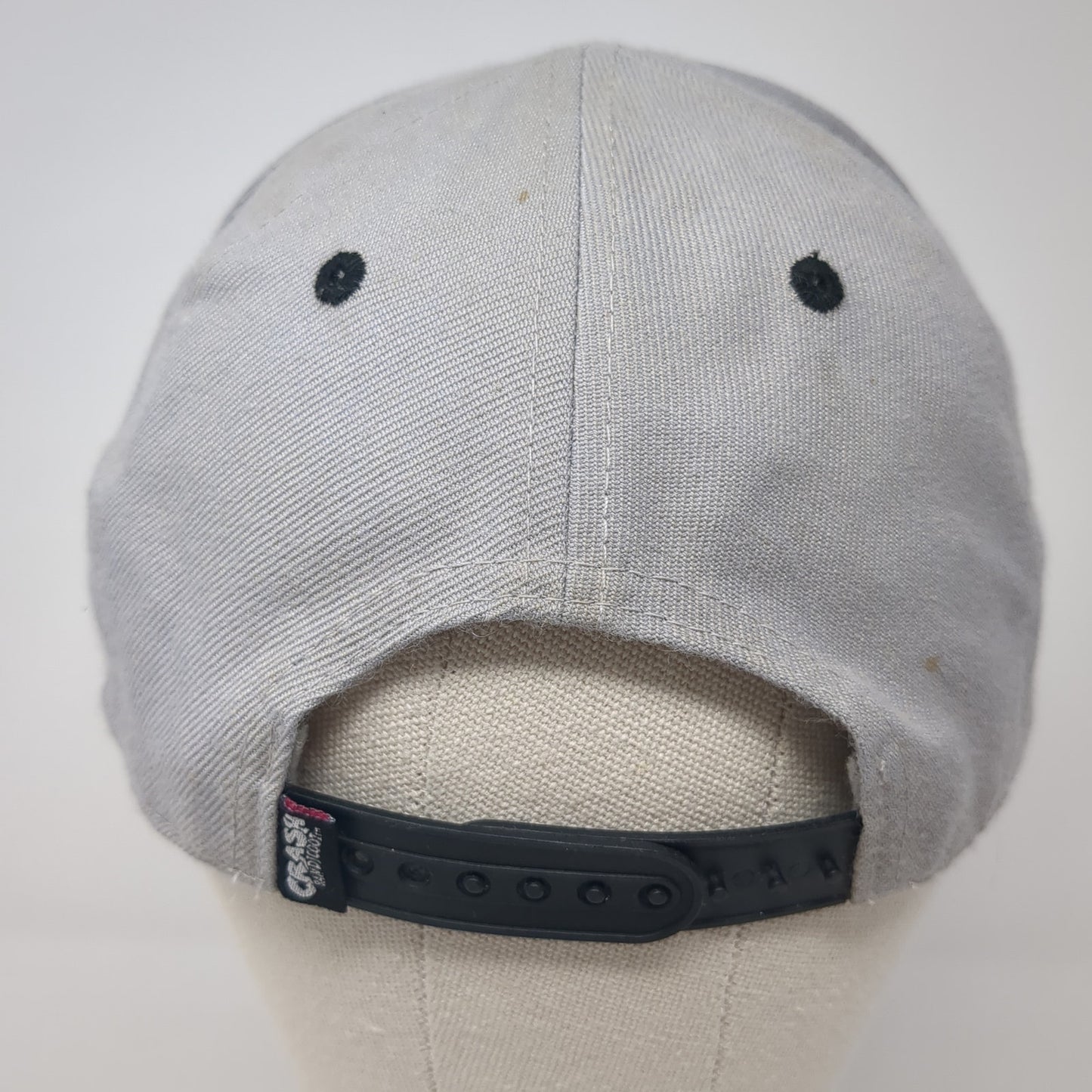 Crash Bandicoot Snapback Hat Gray One Size Adjustable Embroidered Num Skull