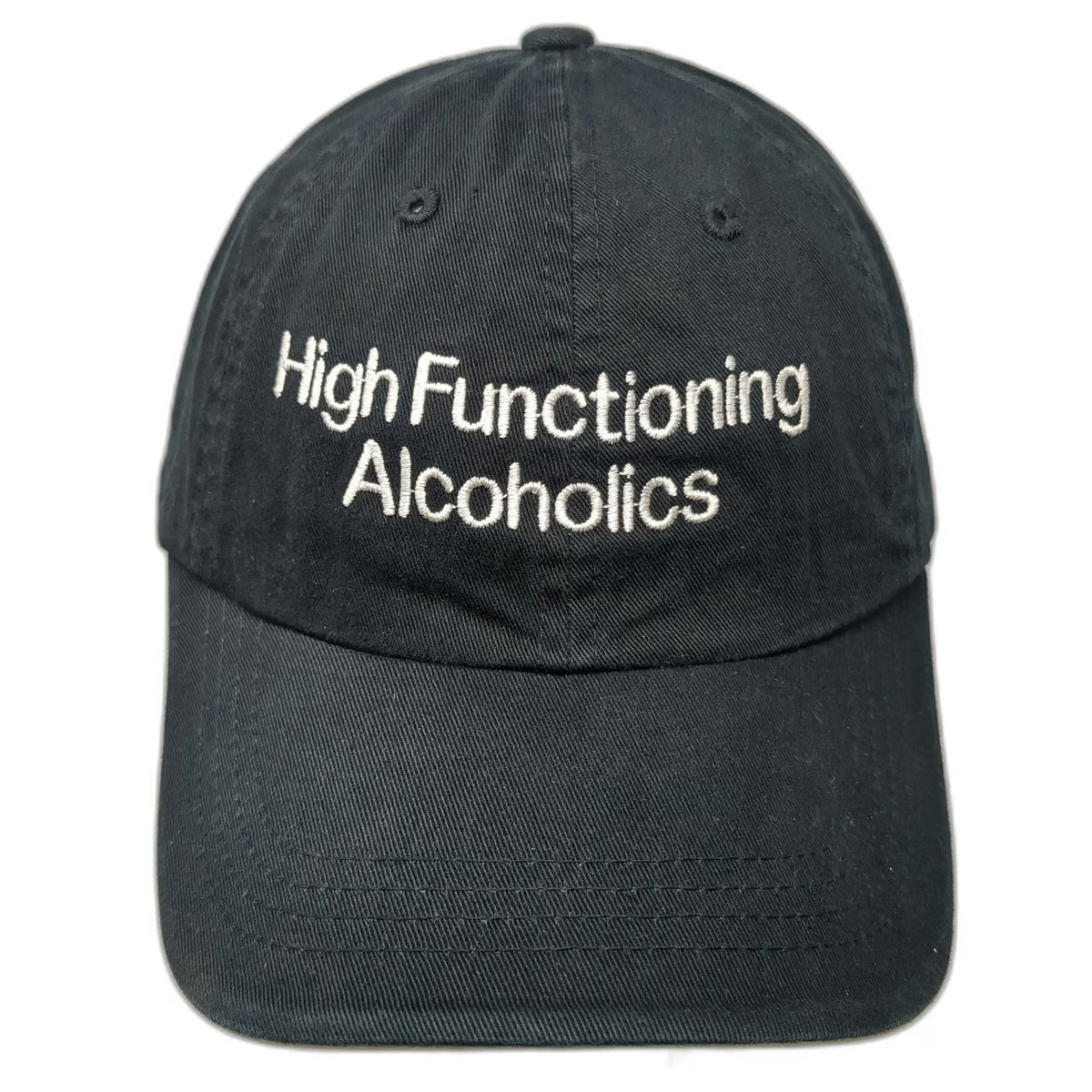 Port Authority Baseball Cap Black One Size High Functioning Alcoholics 2012 Hat