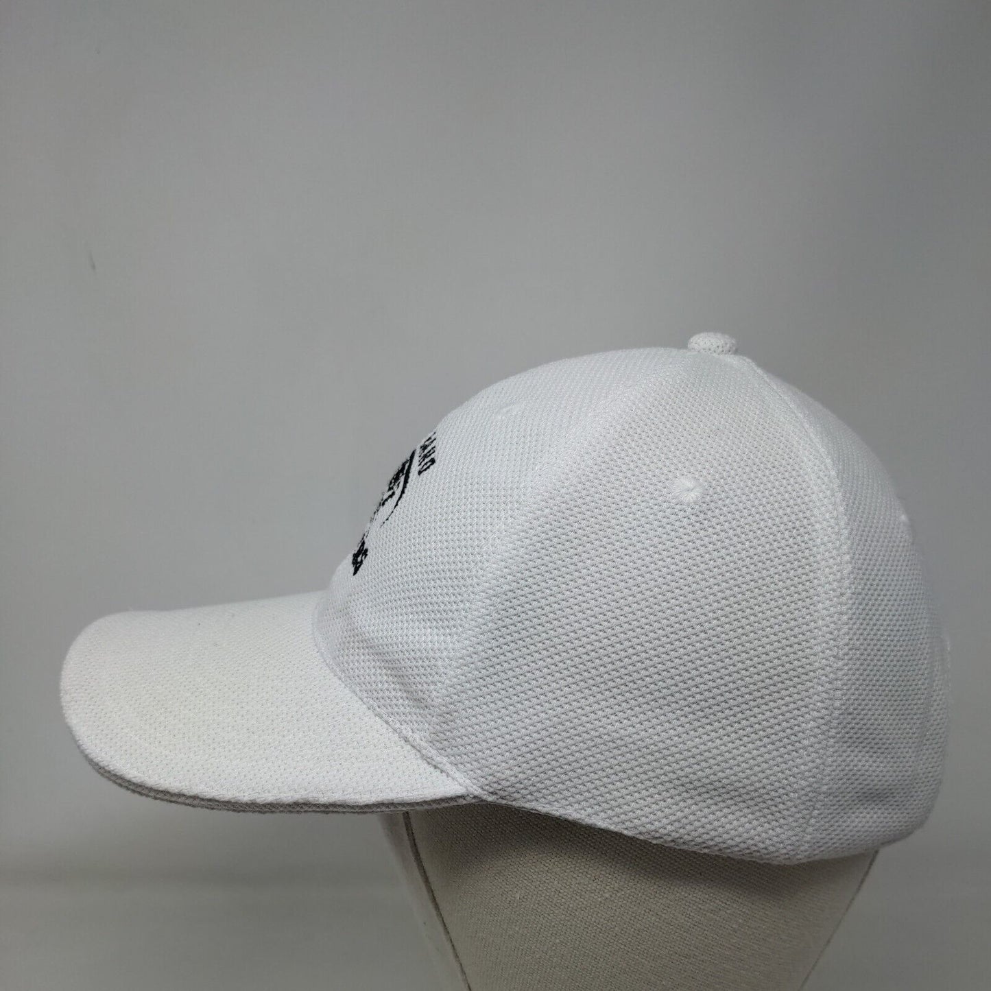 Mann Band Raiders Strapback Hat White One Size Embroidered Norwood
