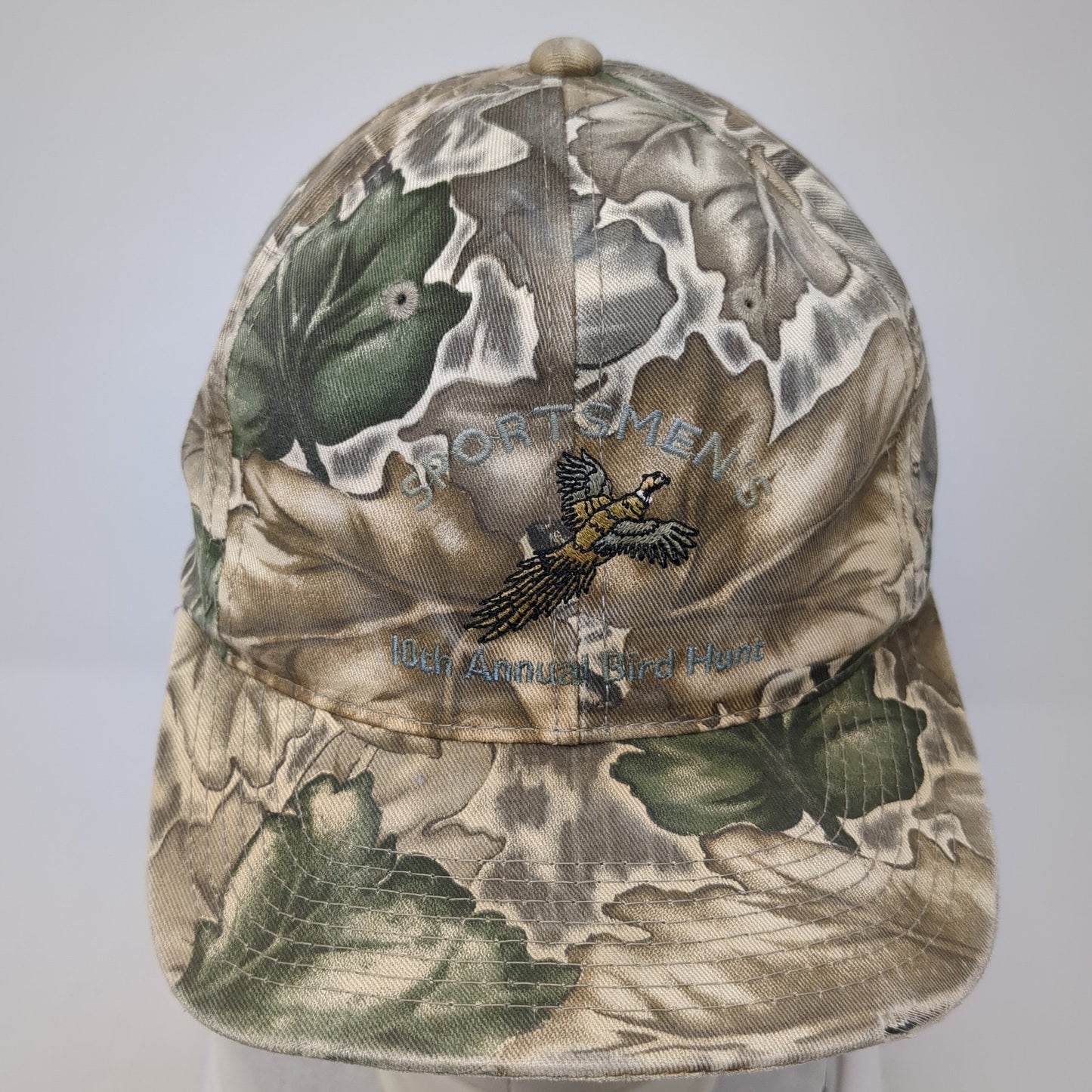 Sportsmen's 10th Annual Bird Hunt Snapback Hat Multicolor One Size Camouflage