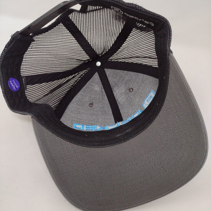 Decked Snapback Mesh Back Trucker Hat Gray OSFA Embroidered Colorblock