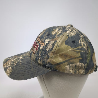 Port Authority Baseball Cap Green Red Gold OSFM Camo Eagle Idaho Steakhouse Hat