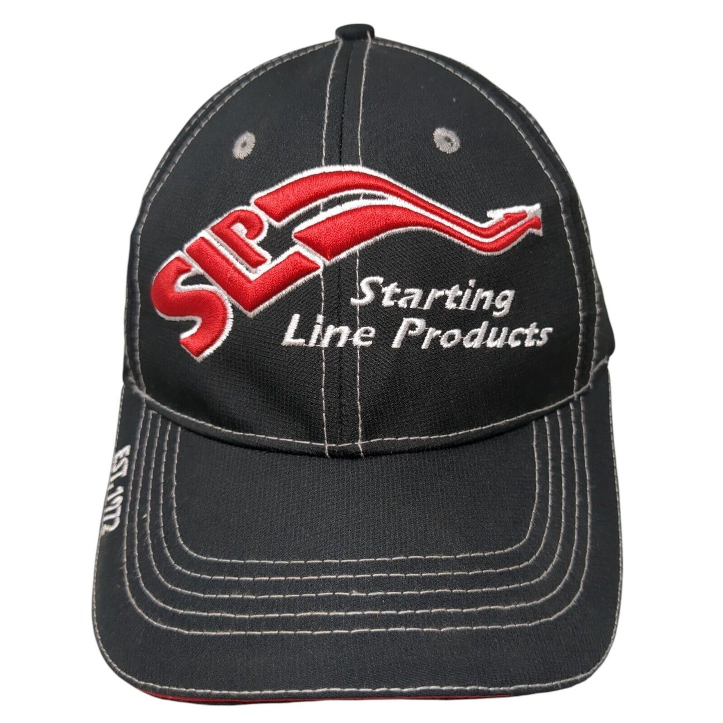 SLP Starting Line Products Est. 1972 Slideback Hat Black OS Adjustable Cotton
