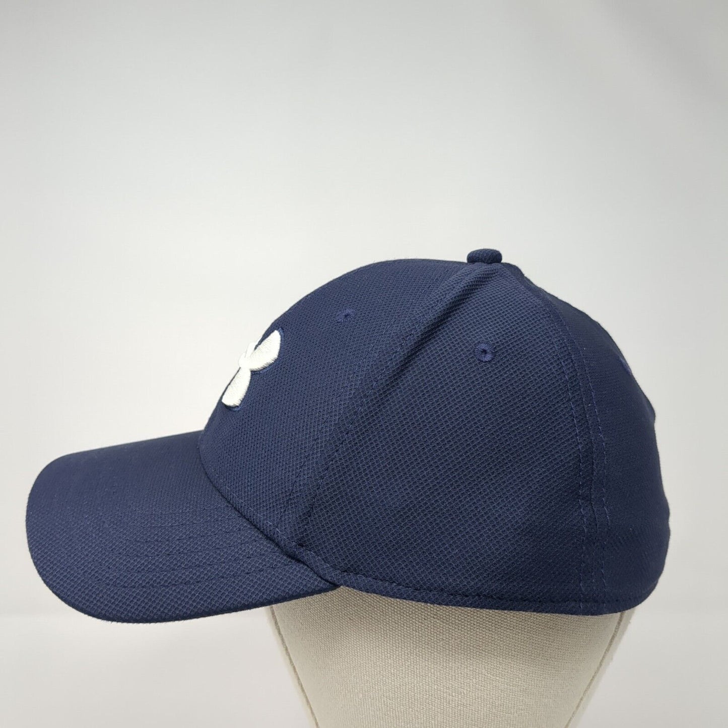 Under Armour Fitted Hat Blue L/XL Classic Fit Embroidered Blitzing 6 Panel
