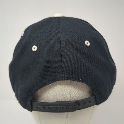 Claw Snapback Hat Black One Size Adjustable Embroidered Logo Colorblock