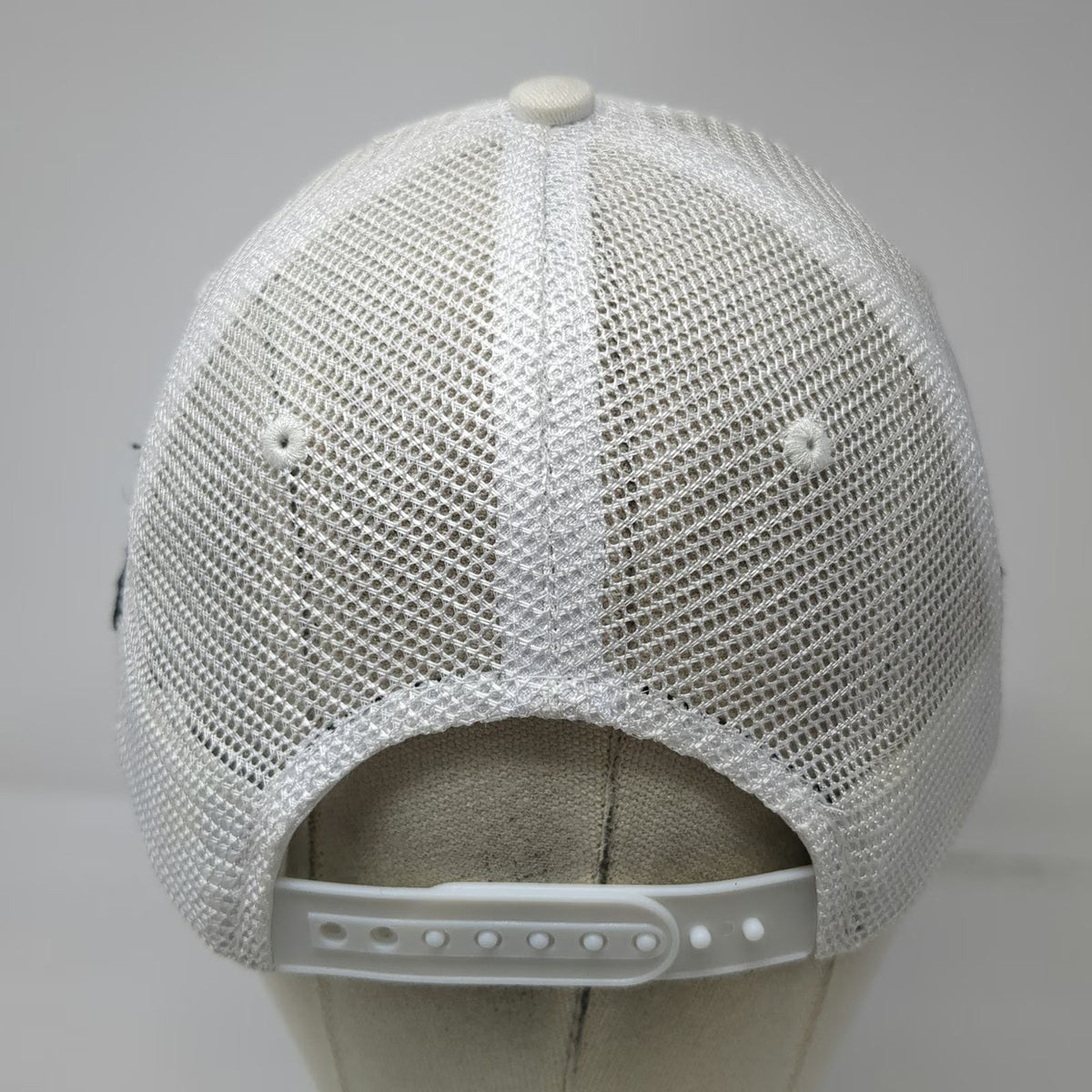 Cap America Trucker Hat White Black One Size BFI Bob Feist Invitational Roping