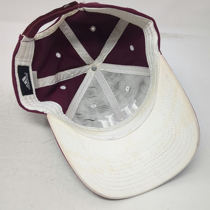 Adidas Montana Grizzlies NCAA Red One Size Cap Strapback Hat Griz UM Logo