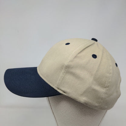 Otto Strapback Hat Tan OSFM Adjustable Colorblock 6 Panel Blank