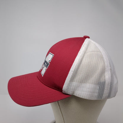 Middleton Snapback Trucker Hat Red OS Adjustable Mesh Back Pacific Headwear