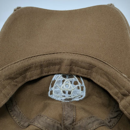Ariat Baseball Cap Brown One Size Lace Floral Logo Strapback Contrast Stitch Hat