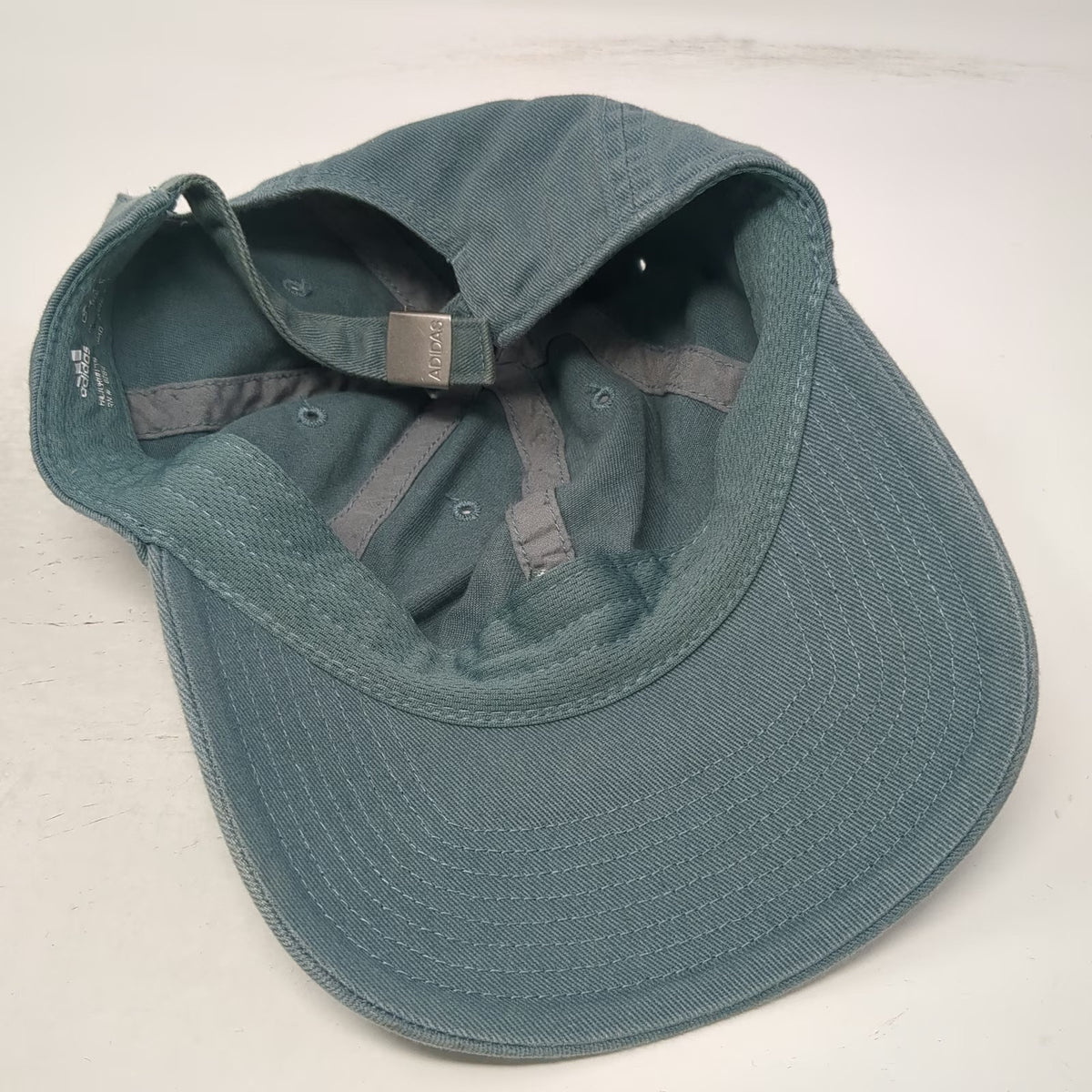 Adidas Baseball Cap Blue OSFM Slideback 100% Cotton Embroidered Logo Strap hat