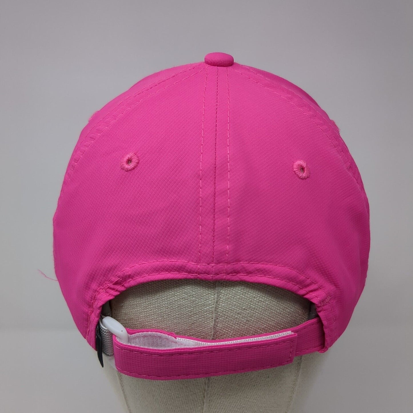 AJGA Strapback Hat Pink Small Fit Adjustable Embroidered Imperial Polyester