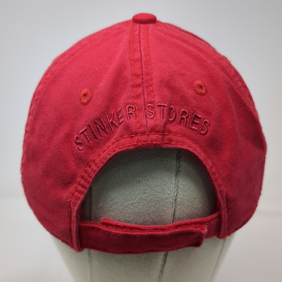 Otto Baseball Cap Red One Size Skunk Mascot Stinker Stores Boxer Embroidered Hat