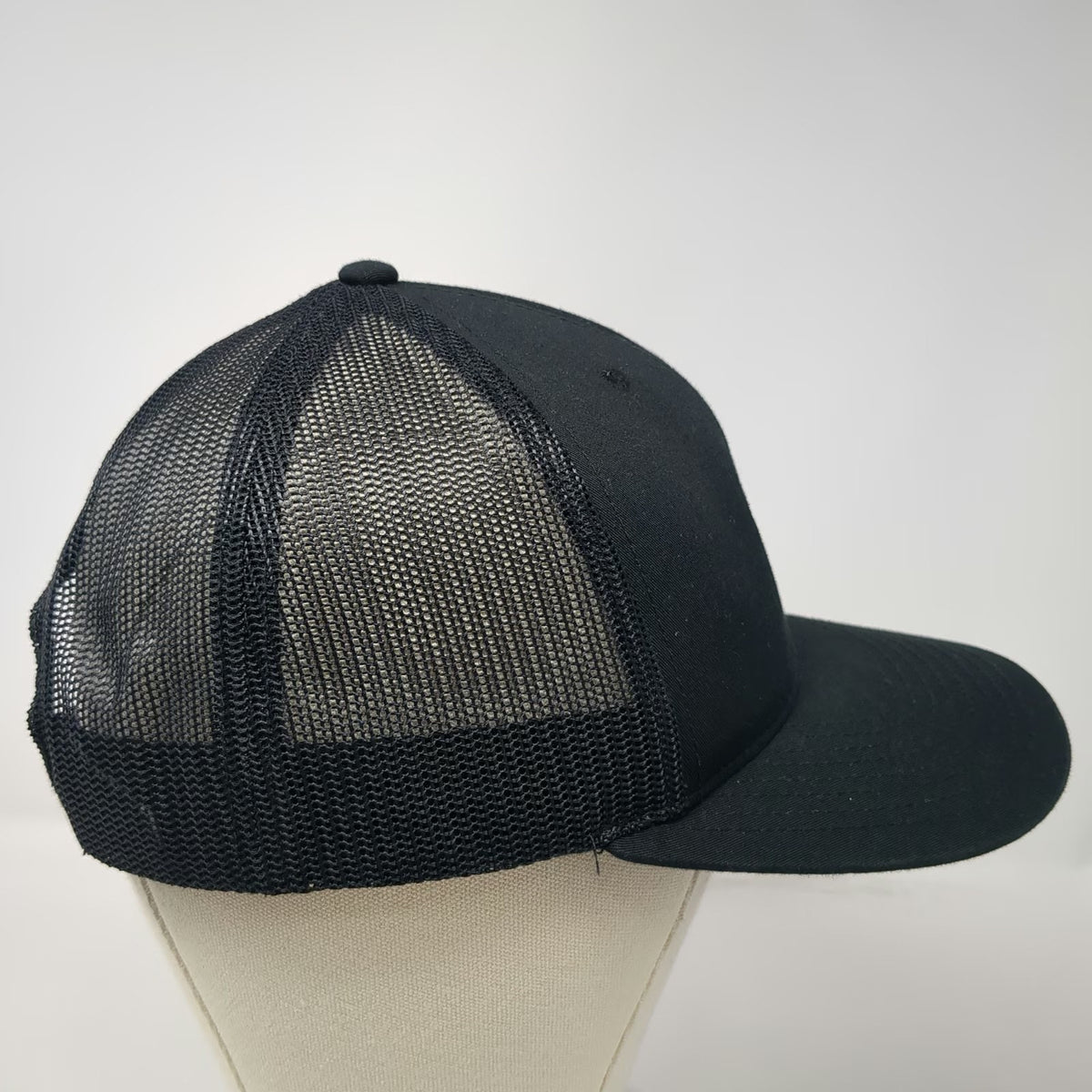 Richardson Trucker Hat Black One Size Snapback Cummins Logo Mesh Back Cap
