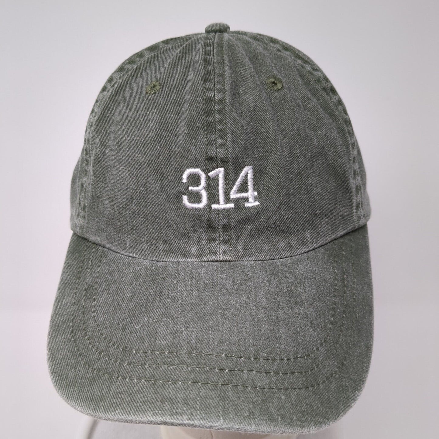 314 Slideback Hat Green One Size Adjustable Embroidered Outdoor HG