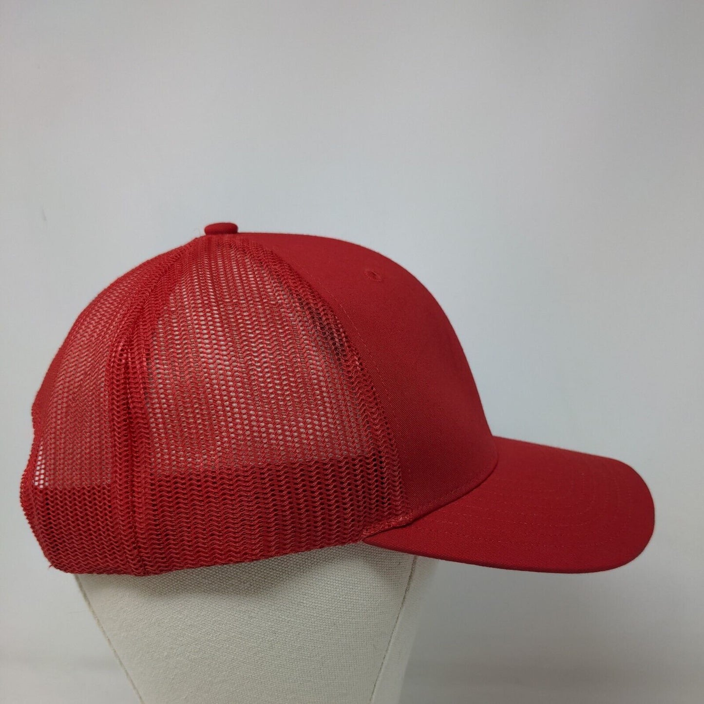 Richardson Style 112 Men's Snapback Mesh Back Trucker Hat Red Ladybug Logo