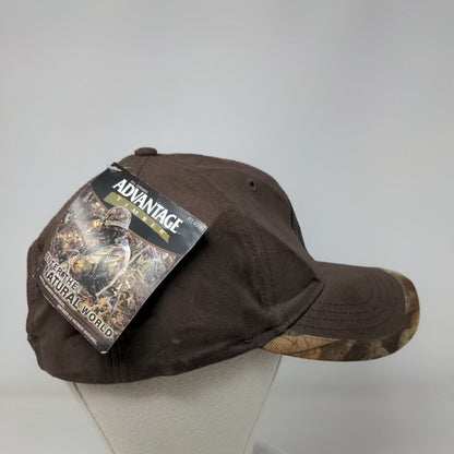 Astec Slideback Hat Brown OSFA Embroidered Advantage Timber W/Tags