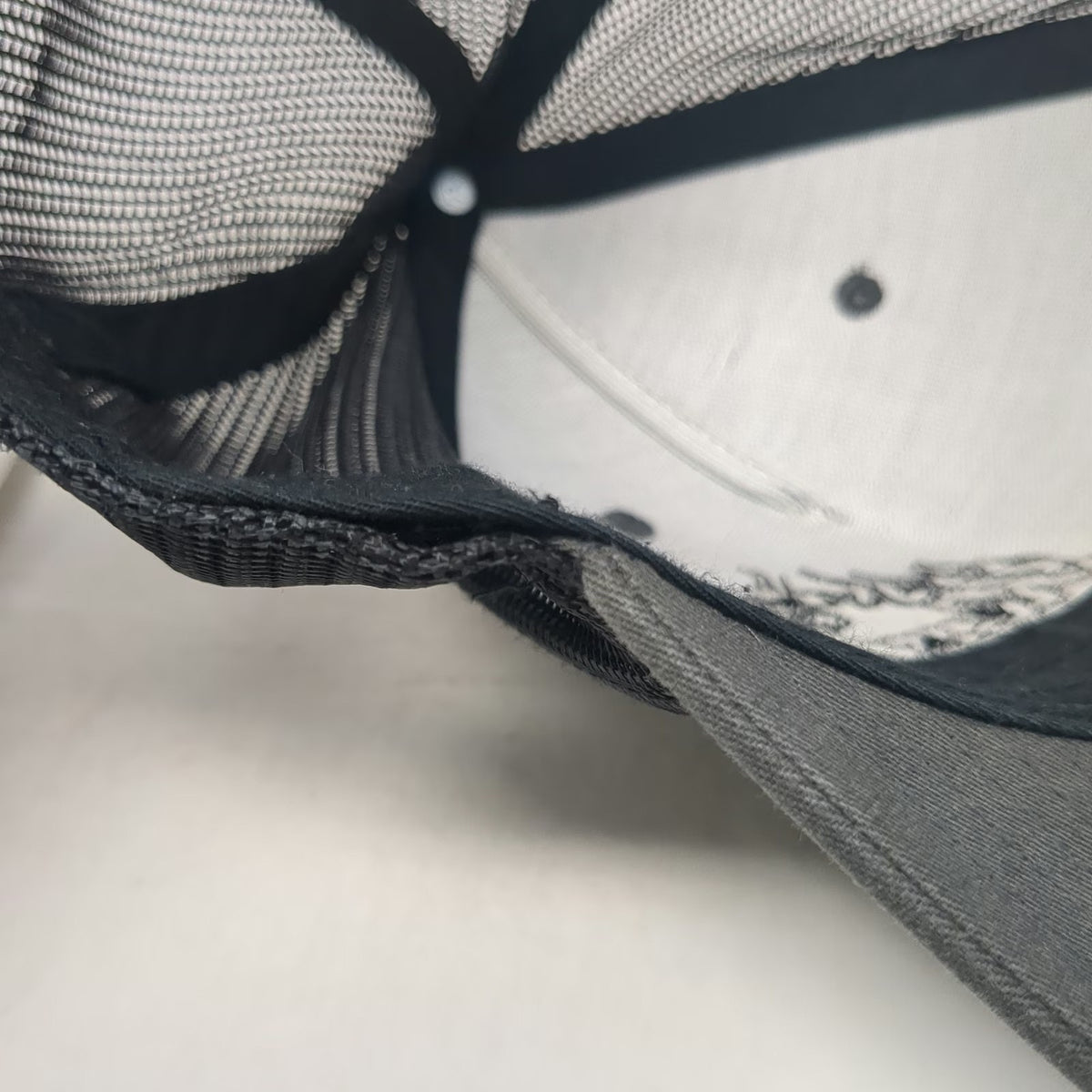 Richardson Trucker Hat Gray One Size Snapback Kershaw Curb & Gutter Flames Mesh