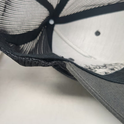 Richardson Trucker Hat Gray One Size Snapback Kershaw Curb & Gutter Flames Mesh