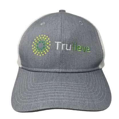 Trulieve Snapback Mesh Back Trucker Hat Gray One Size Port Authority