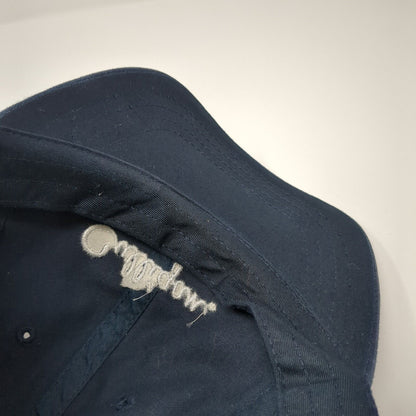 Calligan Slideback Hat Blue One Size Adjustable Embroidered 6 Panel Cotton