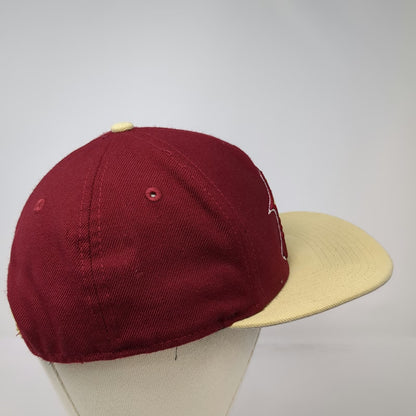 New Era Florida State Seminoles NCAA Red Snapback Hat One Size 9FIFTY Flat Brim