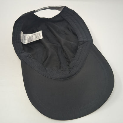 Gap Strapback Baseball Cap Black Medium Adjustable Lightweight Blank Polyester