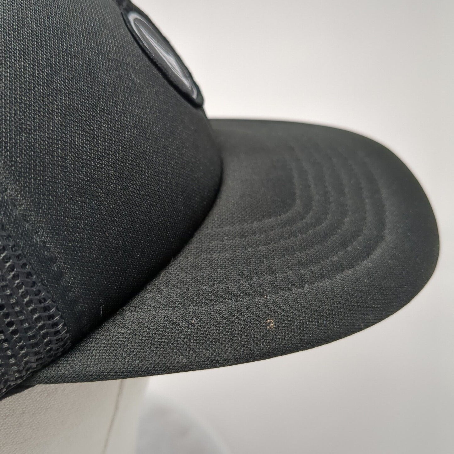 Volcom Stone Patch Snapback Trucker Hat Black One Size Solid 6 Panel