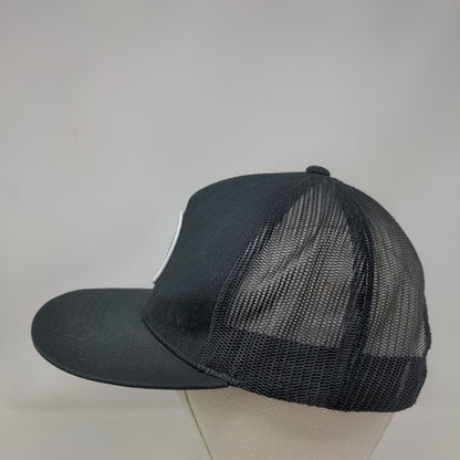 Hurley Snapback Mesh Back Trucker Hat Black One Size Adjustable Yupoong