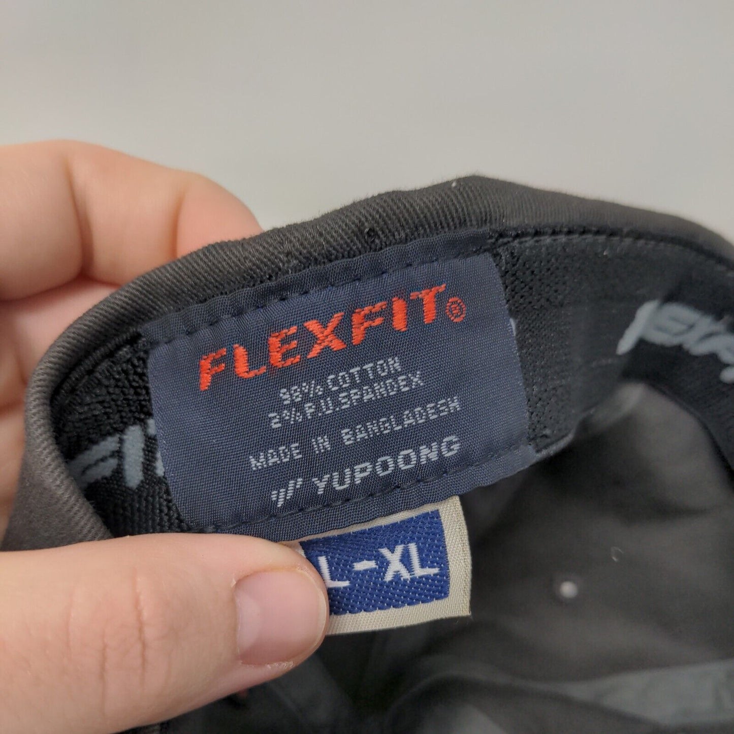 Strong Tuesday Fitted Hat Gray L-XL Embroidered Flexfit Yupoong