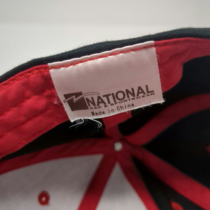 National Sportswear Baseball Cap Black Red Yellow One Size Racing Flame Hat