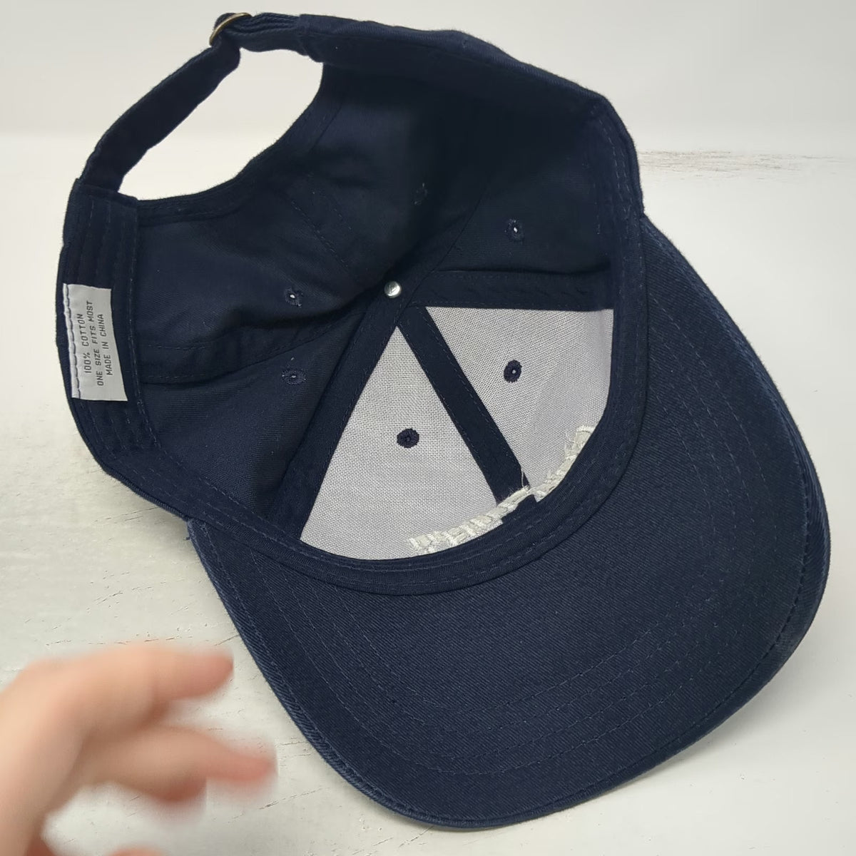 CON-WAY Logistics Embroidery Baseball Cap Blue One Size Cotton Slideback Hat