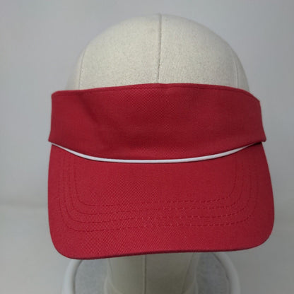 Unbranded Men's Strapback Sun Visor Hat Cap Red Adjustable Blank