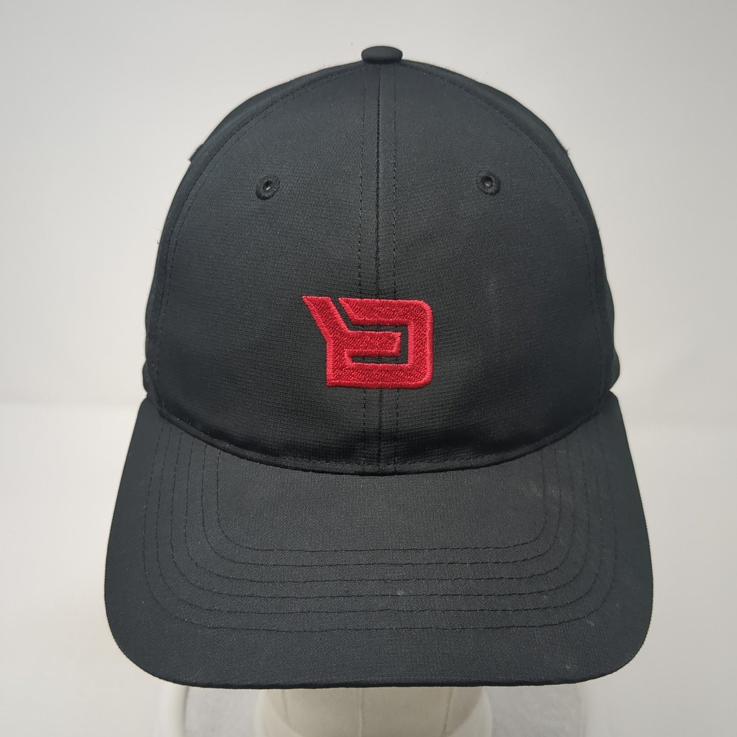Backbase Logo Strapback Hat Black One Size Adjustable Embroidered
