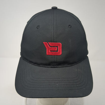 Backbase Logo Strapback Hat Black One Size Adjustable Embroidered