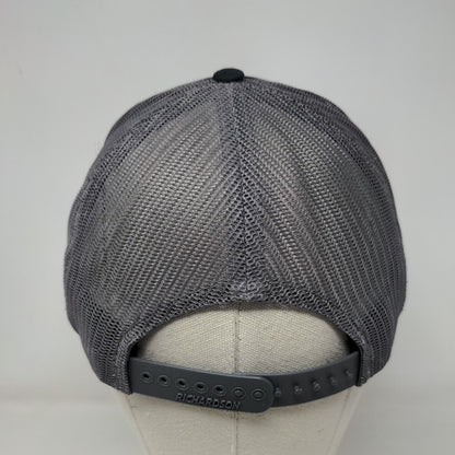 NB Snapback Mesh Back Trucker Hat Black Small Colorblock Richardson