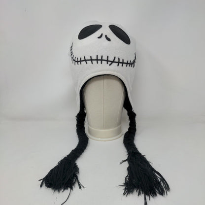 Nightmare Before Christmas Laplander Knit Beanie Hat Multi One Size Reversible