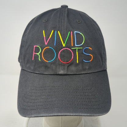 Vivid Roots Slideback Hat Gray One Size Adjustable Embroidered '47