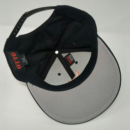 Idaho State Bengals NCAA OTTO Snapback Black Youth Flat Brim Grey Underbrim Hat