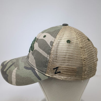 Zephyr Boise State Broncos NCAA Green Camo Trucker Hat One Size Mesh Snapback
