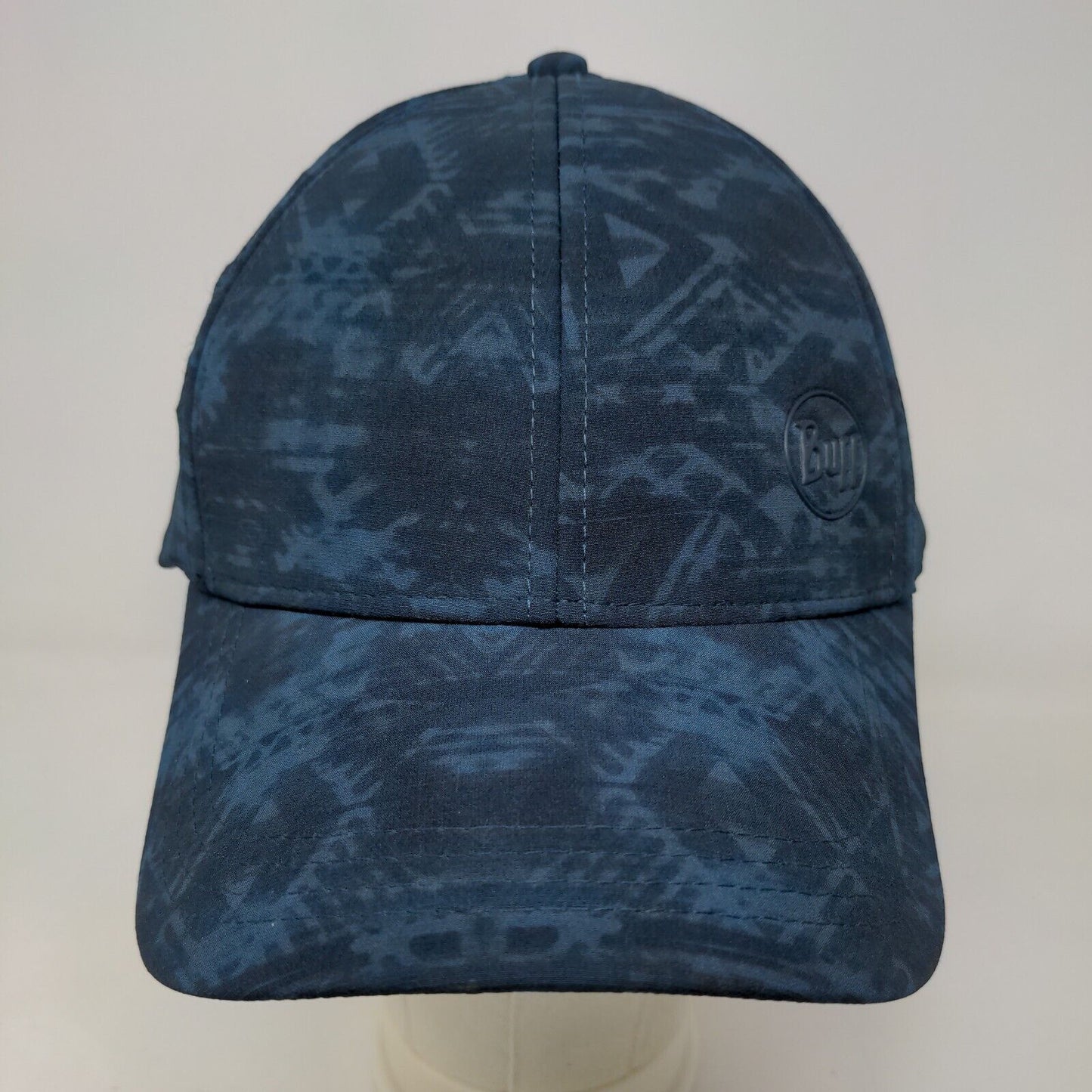 Buff Men's Slideback Hat Blue Geometric Pattern 3D Logo Mesh Sides