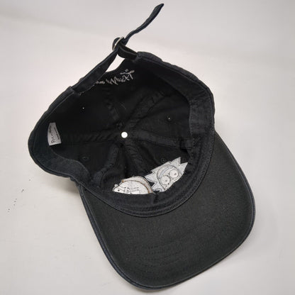 Rick And Morty Slideback Hat Black OSFA Adjustable Embroidered Adult Swim