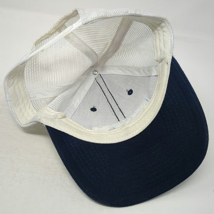 Port & Company Trucker Hat Blue One Size Waterfront Bistro Patch Mesh Snapback
