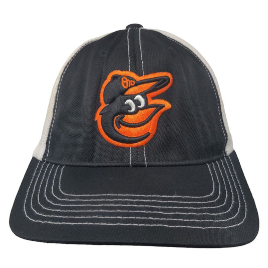 Fan Favorite Men's Strapback Hat Black Embroidered Baltimore Orioles Logo