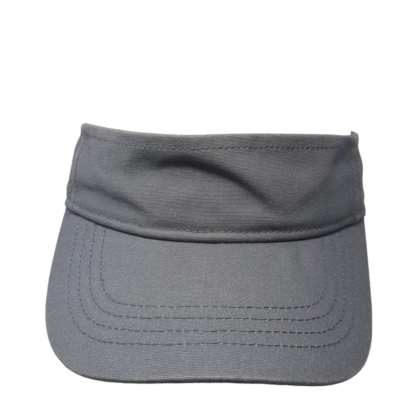 Unbranded Slideback Visor Hat Gray One Size Adjustable Blank Solid