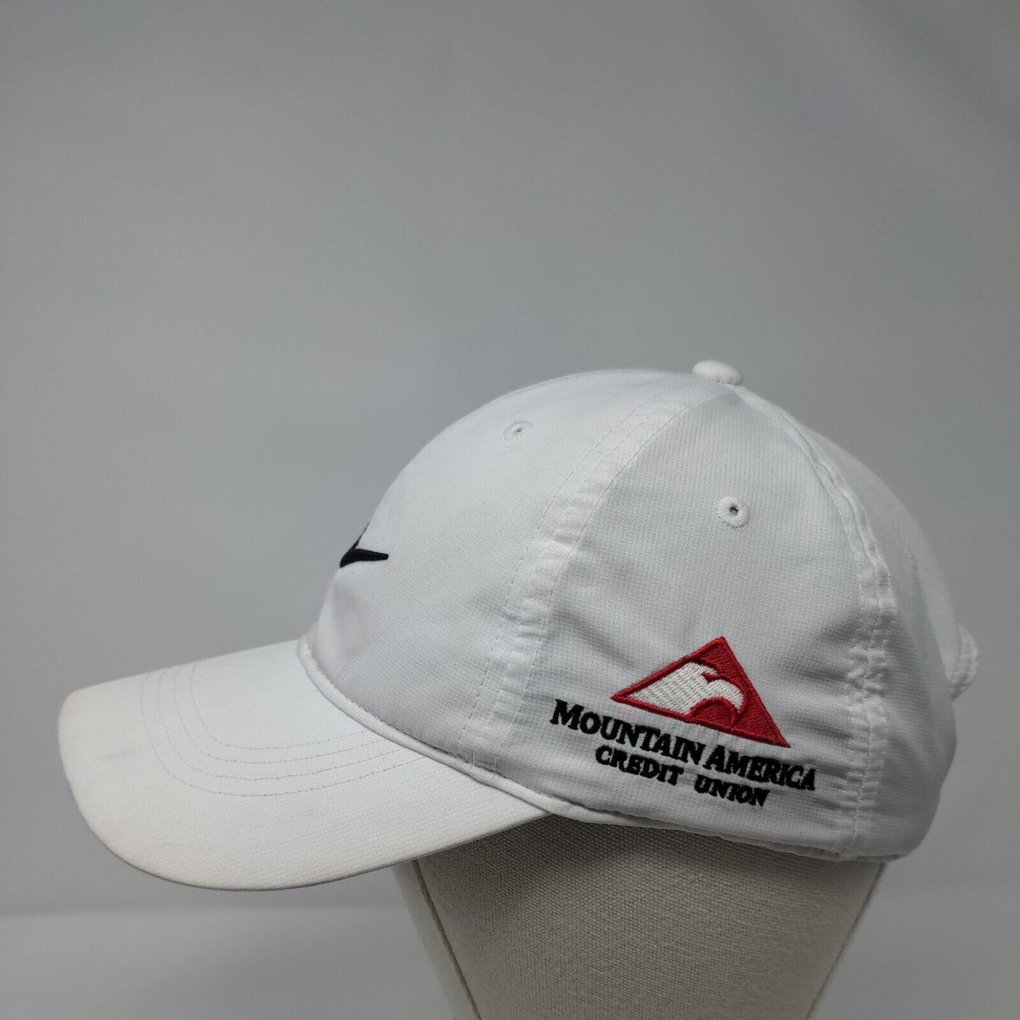 Nike Golf Strapback Hat White OSFM Mountain America Credit Union