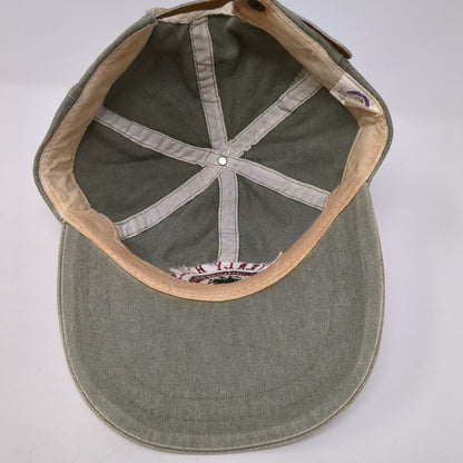 Beverly Hills Slideback Hat Green One Size Adjustable Embroidered Fahrenheit