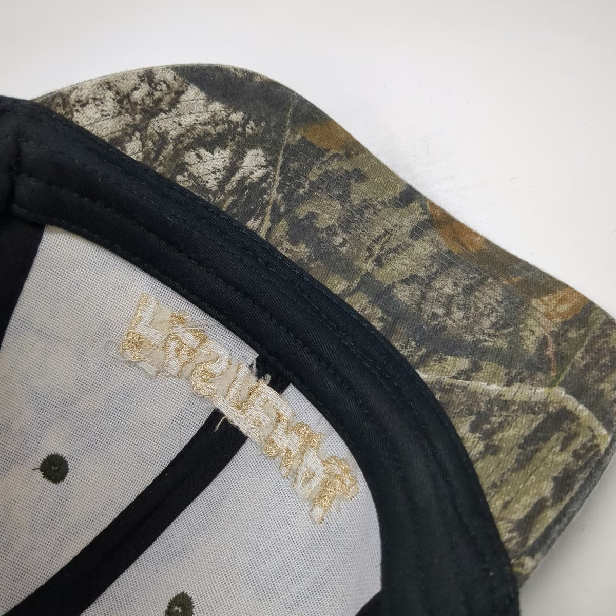 Fastenal Baseball Cap Green Camo One Size Embroidered Logo Strapback Hat